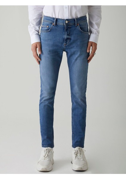 Erkek Jumy Normal Bel Dar Paça Super Skınny Jean Pantolon