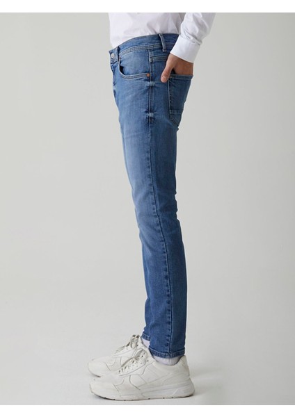 Erkek Jumy Normal Bel Dar Paça Super Skınny Jean Pantolon