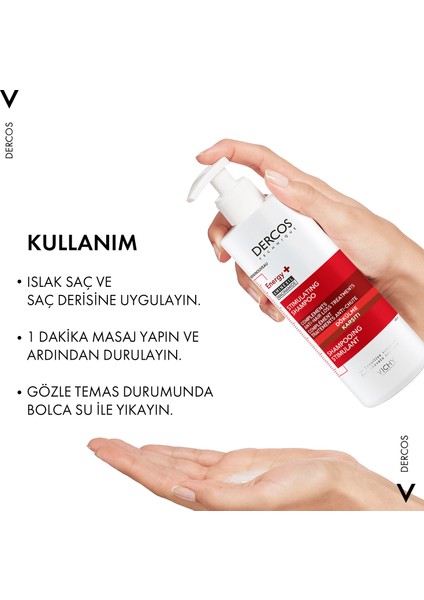 Dercos Energisant Şampuan 400 ml x 2