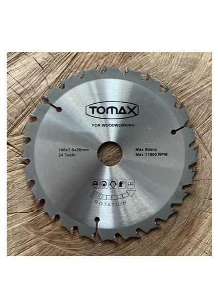 140 mm Elmas Testere Ahşap Mdf Sunta Kesici Göbek 20 mm