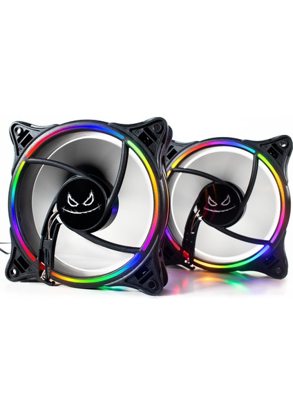 FN103 Rainbow Gökkuşağı Aydınlatmalı 120MM Bilgisayar Kasa Fanı