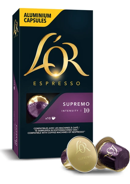 LOR Kapsül Kahve Espresso 10 Supremo 10lu