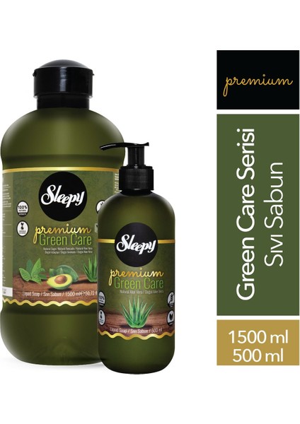 Premium Green Care Serisi Sıvı Sabun 1500 ml + 500 ml