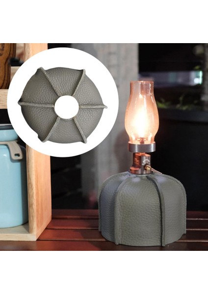 Su Geçirmez Gaz Tankı Koruyucu Kasa Yakıt Silindiri Depolama Çantası Kamp Kapağı Gri 11X8CM (Yurt Dışından) modelleri