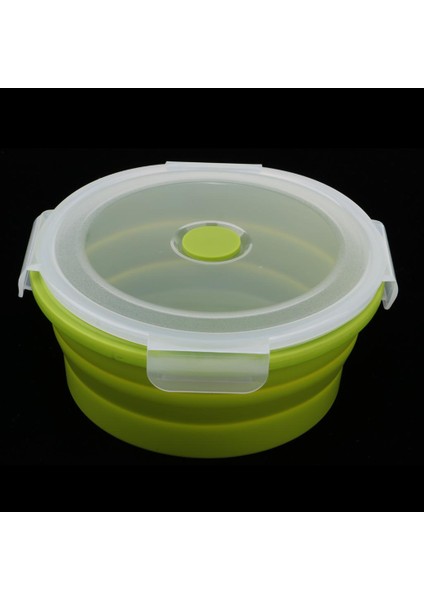 Katlanabilir Silikon Kamp Kasesi, Gıda Sınıfı ve Bpa Içermeyen 900ML Yeşil (Yurt Dışından)