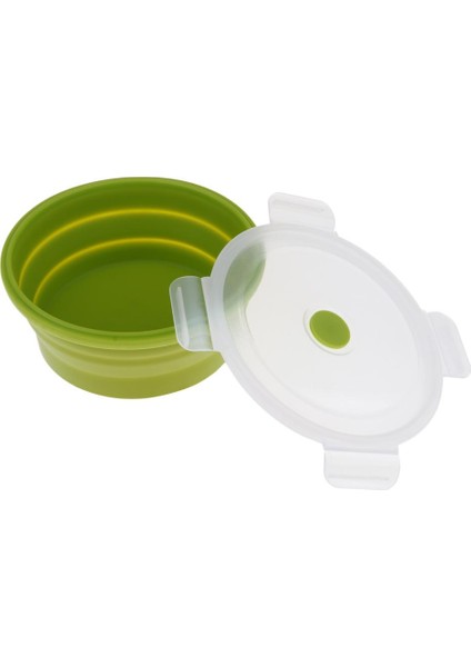 Katlanabilir Silikon Kamp Kasesi, Gıda Sınıfı ve Bpa Içermeyen 600ML Yeşil (Yurt Dışından)