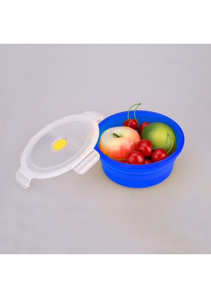 Katlanabilir Silikon Kamp Kasesi, Gıda Sınıfı ve Bpa Içermeyen 400ML Mavi (Yurt Dışından)