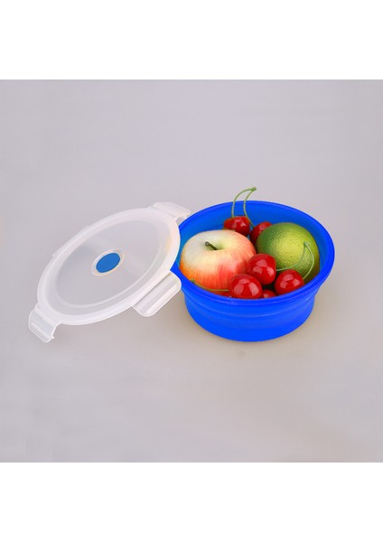 Katlanabilir Silikon Kamp Kasesi, Gıda Sınıfı ve Bpa Içermeyen 400ML Mavi (Yurt Dışından)