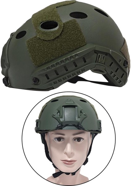 Hızlı Balistik Kask Kafa Koruma Dişlisi Green_holes (Yurt Dışından)