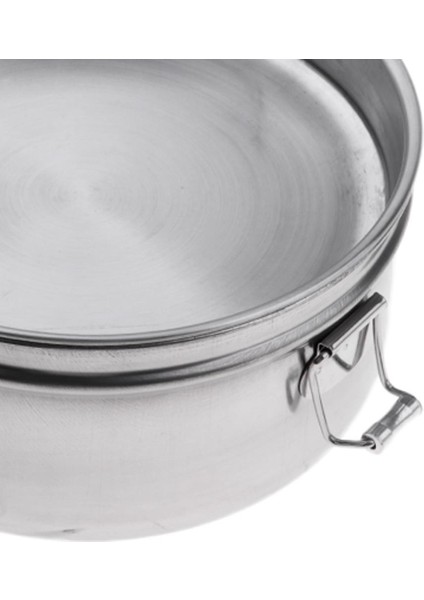 Çocuk Okul Öğle Yemeği Kutusu Açık Kamp Yuvarlak Bento Gıda Konteyneri Taşınabilir 16CM Çift Katman (Yurt Dışından)