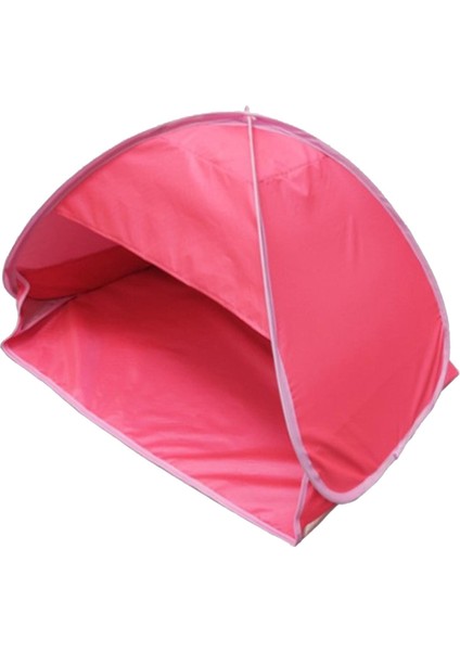 Mini Up Plaj Çadır Gölgelik Güneş Barınağı Gölge Açık Piknik Kamp Gümüş Kumaş Kırmızı (Yurt Dışından)