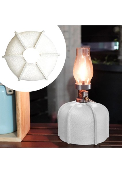 Su Geçirmez Gaz Tankı Koruyucu Kasa Yakıt Silindiri Depolama Çantası Kamp Kapağı Beyaz 11X8CM (Yurt Dışından) modelleri