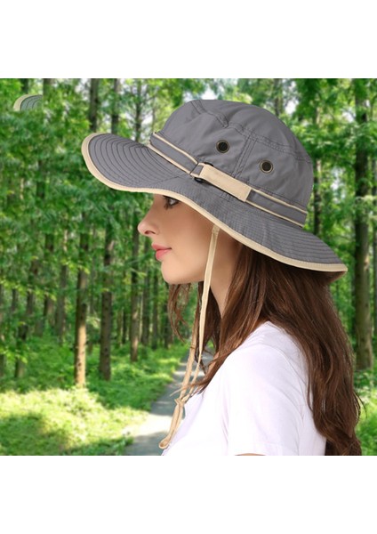 Balıkçılık Güneş Şapka UPF50 + Uv Koruma Geniş Ağız Boyun Kapak Güneş Koruma Koyu Gri Şapka (Yurt Dışından) fiyatları