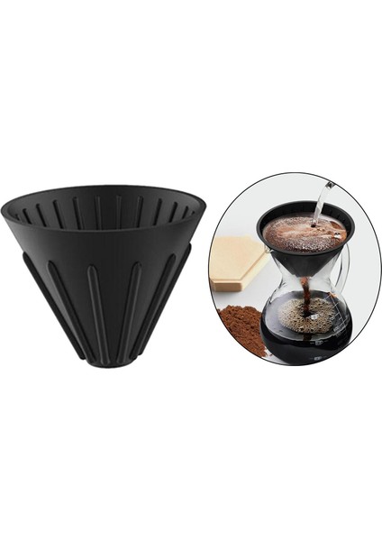 Katlanabilir Kone Drıpper Reulleme Sürüş Filtre Kadar Tutucu Silikon Siyah (Yurt Dışından)