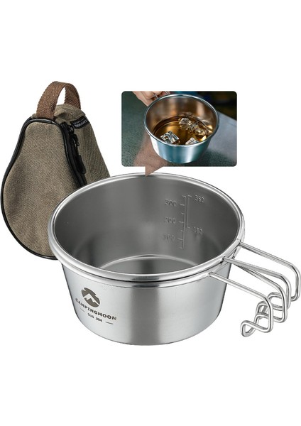 2 Adet Kamp Kase Tencere Açık Gereçler Barbekü Salatası Için Seyahat 170X122X62MM (Yurt Dışından)
