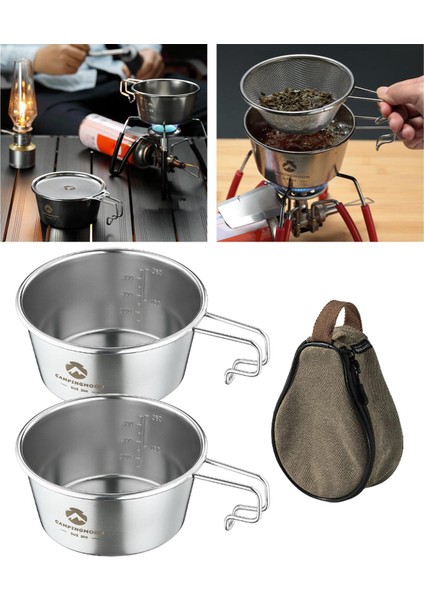 2 Adet Kamp Kase Tencere Açık Gereçler Barbekü Salatası Için Seyahat 170X122X62MM (Yurt Dışından)