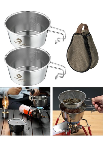 2 Adet Kamp Kase Tencere Açık Gereçler Barbekü Salatası Için Seyahat 170X122X62MM (Yurt Dışından)