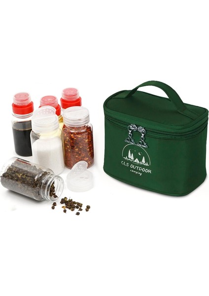 Açık Şeffaf Taşınabilir Tuz Biber Shakers Spice Tutucu Yeşil (Yurt Dışından) fırsatları