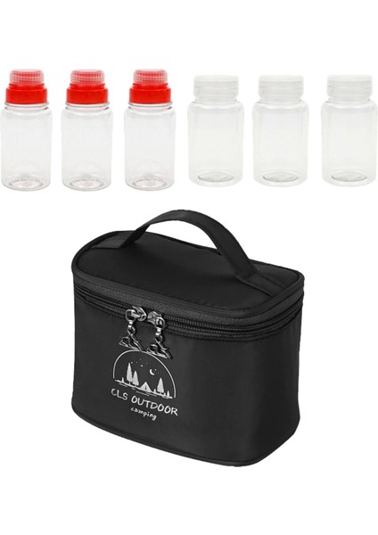 Açık Şeffaf Taşınabilir Tuz Biber Shakers Spice Tutucu Siyah (Yurt Dışından) fiyatları