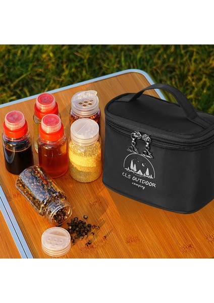 Açık Şeffaf Taşınabilir Tuz Biber Shakers Spice Tutucu Siyah (Yurt Dışından) modelleri