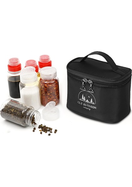 Açık Şeffaf Taşınabilir Tuz Biber Shakers Spice Tutucu Siyah (Yurt Dışından) fırsatları