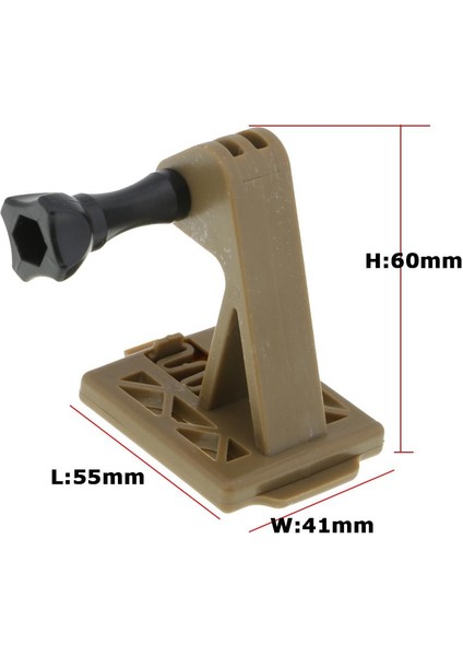 Nvg Kask Montaj Adaptör Taban Braketi Hareketli Kamera Vb. Kahverengi (Yurt Dışından)