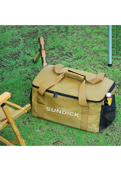 Yalıtımlı Piknik Çantası Depolama Sepeti Soğutucu Backpacking Hiking Için Tote Taşıma (Yurt Dışından) indirimleri