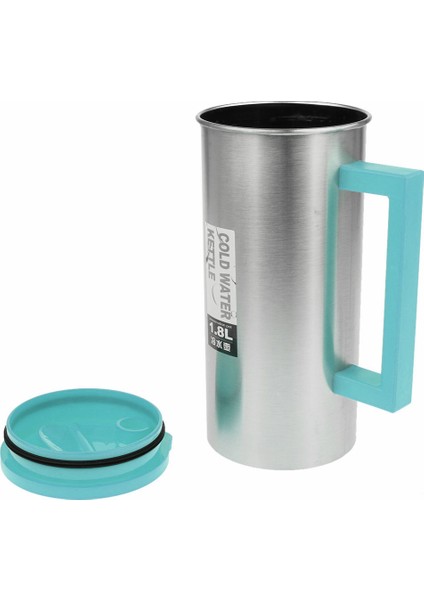 1800ML Kamp Kahve Çay Kupa Seyahat Kupası Backpacking Açık Su Şişesi Kettle Kantin Şişesi - Yeşil (Yurt Dışından)