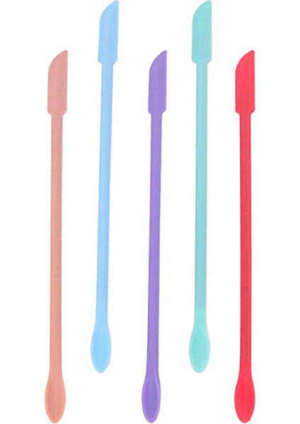 5x Çok Amaçlı Silikon Spatulas Seti Çift Uçlu Uzun Kaşık Ince Kavanoz Kazıyıcıları Yeniden Kullanılabilir Gıda Sıyırıcılar Mutfak Kozmetik Makyaj Kavanozu Için Dayanıklı (Yurt Dışından) fiyatları