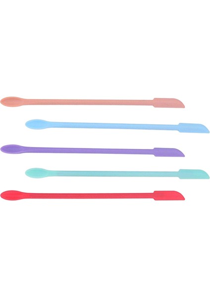 5x Çok Amaçlı Silikon Spatulas Seti Çift Uçlu Uzun Kaşık Ince Kavanoz Kazıyıcıları Yeniden Kullanılabilir Gıda Sıyırıcılar Mutfak Kozmetik Makyaj Kavanozu Için Dayanıklı (Yurt Dışından) modelleri