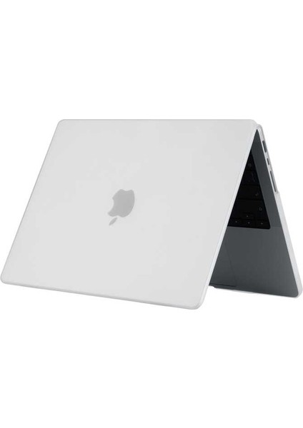 Apple Macbook Pro 16.2" 2021 Kılıf A2485 Hava Kanallı 360 Derece Mat Şeffaf Tasarım Koruyucu Kapak