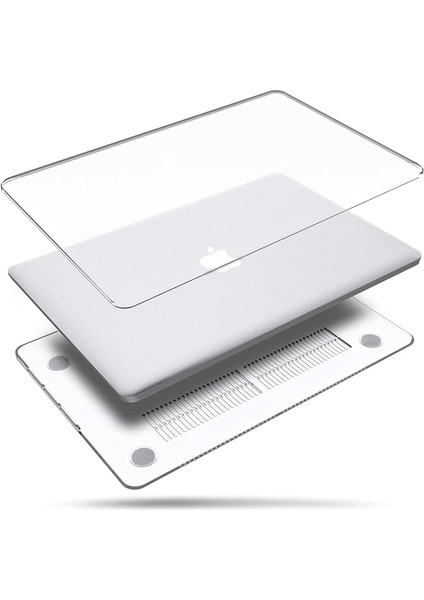 Apple Macbook Pro 13.3" 2020-2021 M1 Kılıf A2338/A1706/A1708/A1989 Kılıf Kristal Şeffaf Tasarm Kapak