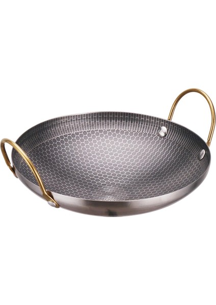 Paslanmaz Çelik Wok Pot Saute Pan Tava Binaural Pot Pişirme Tavası Tava 9cinch (Yurt Dışından) fiyatları