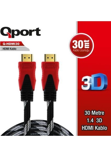 Q-HDMI30 30M HDMI Kablo