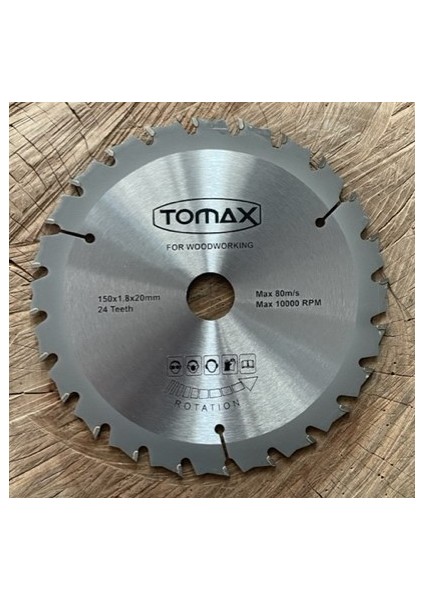 150MM Elmas Testere Ahşap Mdf Sunta Kesici Göbek 20 mm