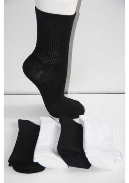 Çizgisiz Unisex Kolej Tenis Çorap 4'lü Ekonomik Paket fiyatları