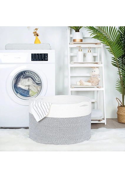 45X35 Jüt Pamuklu Büyük Boy Sepet, Battaniye, Oyuncak Sepeti indirimleri