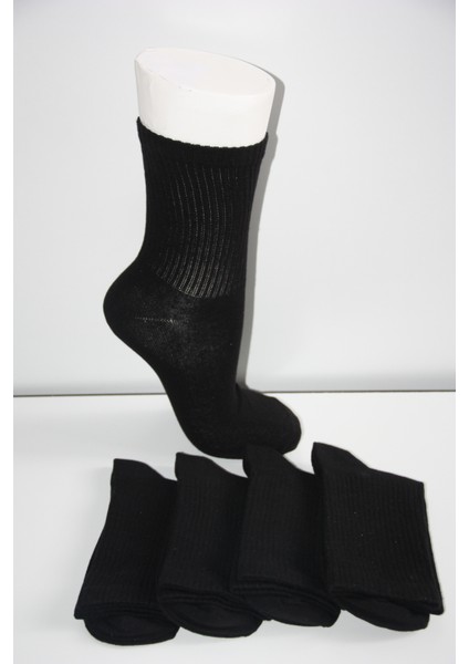Çizgisiz Unisex Kolej Tenis Çorap 4'lü Ekonomik Paket