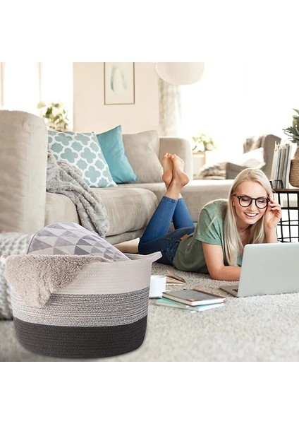 45X35 Jüt Pamuklu Büyük Boy Sepet, Battaniye, Oyuncak Sepeti fiyatları