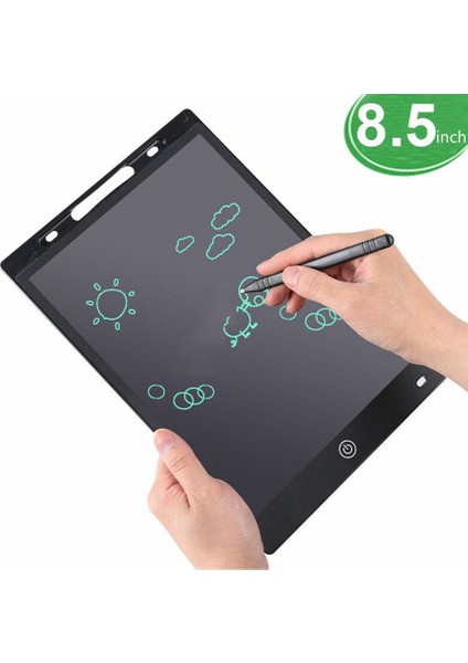 Writing Tablet LCD 8.5 Inç Dijital Kalemli Çizim Yazı Tahtası Grafik Not Yazma Eğitim Tableti Çocuk