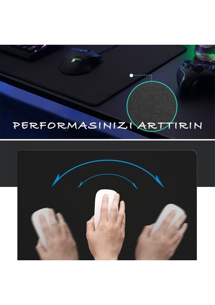 3mm 70CMX30CM Siyah Mause Ped Gamer Oyuncu Mouse Pad Kaydırmaz Mousepad Uzun Klavye Fare Altlığı