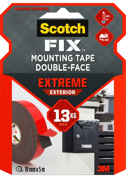 E x treme Dış Mekan Ekstra Güçlü 19 mm x 5M