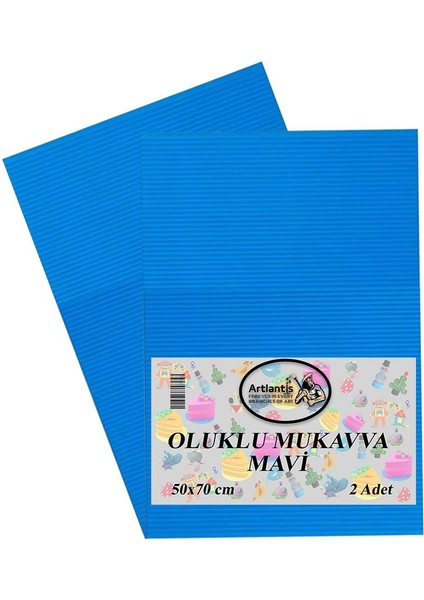 Oluklu Mukavva Renkli 50X70 2 Adet Artlantis Renkli Oluklu Mukavva 2 Adet 50*70 indirimleri