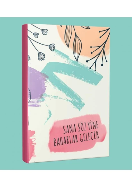 Baharlar Gelecek 128 Sayfa Çizgili Defter