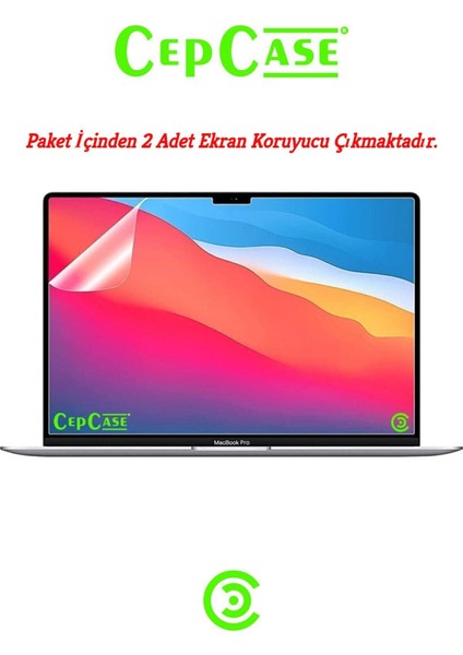 MacBook Pro 15.4' Touch Bar A1707 Ekran Koruyucu 2 Adet Ultra Ince Kırılmaz Cam Tam Uyum