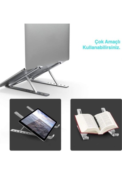 Katlanır Aluminyum Macbook Laptop Bilgisayar Standı