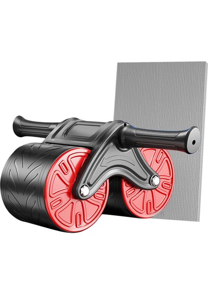 Ab Roller Tekerlek Otomatik Dönüş Abdominal Çekirdek Güç Eğitimi Ab Makinesi Kırmızı (Yurt Dışından)