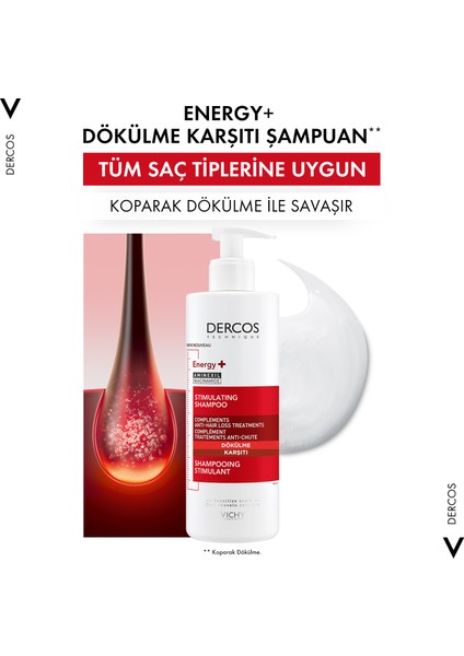 Dercos Energisant Şampuan 400 ml x 2