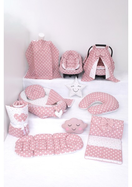 Babynest Puset Örtüsü Alt Açma Emzirme Yastığı Bel Destekli Ana Kucağı Bebek Arabası Minderi-Tutmalı