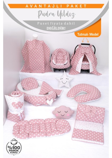 Babynest Puset Örtüsü Alt Açma Emzirme Yastığı Bel Destekli Ana Kucağı Bebek Arabası Minderi-Tutmalı fiyatları